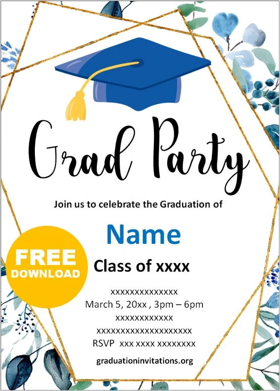 graduation party invitations templates