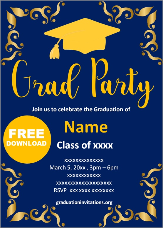 graduation party invitations templates