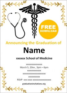 Free Printable Nursing Graduation Invitations Templates Graduation ...