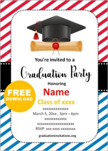 Free Printable Nursing Graduation Invitations Templates Graduation ...