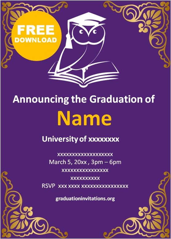 free printable graduation invitations